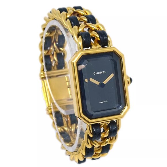 Chanel Premiere Quartz Watch Gold #L E.X.48118 112166 - Picture 1 of 7
